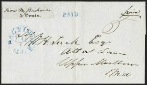 Sale 1150, Lot 501, Postmasters Provisionals