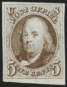 Sale 1150, Lot 510, 1847 Issue (Scott 1-2)