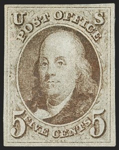 Sale 1150, Lot 511, 1847 Issue (Scott 1-2)