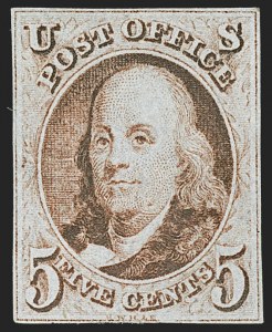Sale 1150, Lot 513, 1847 Issue (Scott 1-2)