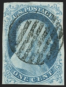 Sale 1150, Lot 538, 1c 1851-56 Issue (Scott 5-9)