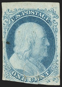 Sale 1150, Lot 539, 1c 1851-56 Issue (Scott 5-9)