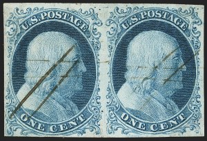 Sale 1150, Lot 540, 1c 1851-56 Issue (Scott 5-9)