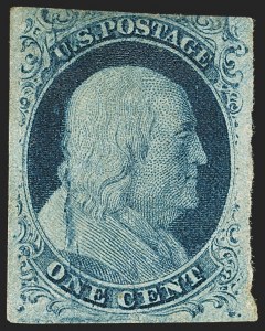 Sale 1150, Lot 545, 1c 1851-56 Issue (Scott 5-9)