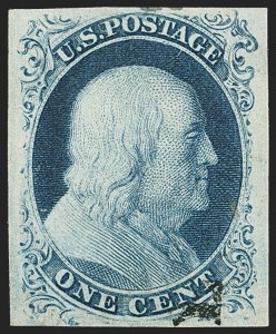 Sale 1150, Lot 554, 1c 1851-56 Issue (Scott 5-9)