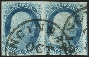 Sale 1150, Lot 557, 1c 1851-56 Issue (Scott 5-9)