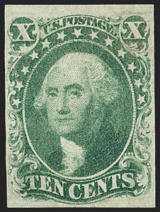 Sale 1150, Lot 582, 10c-12c 1851-56 Issue (Scott 13-17)