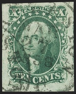 Sale 1150, Lot 583, 10c-12c 1851-56 Issue (Scott 13-17)