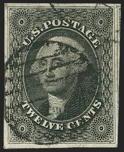 Sale 1150, Lot 587, 10c-12c 1851-56 Issue (Scott 13-17)