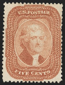 Sale 1150, Lot 601, 1c-5c 1857-60 Issue (Scott 18-30A)
