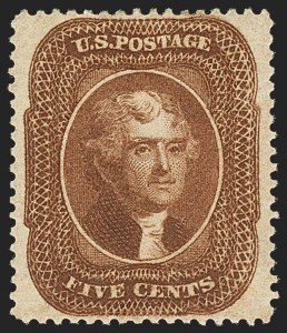Sale 1150, Lot 607, 1c-5c 1857-60 Issue (Scott 18-30A)