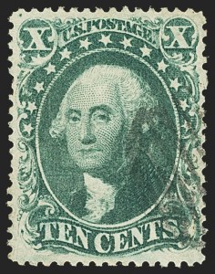 Sale 1150, Lot 615, 10c-90c 1857-60 Issue (Scott 31-39)