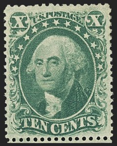Sale 1150, Lot 616, 10c-90c 1857-60 Issue (Scott 31-39)