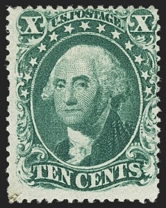 Sale 1150, Lot 617, 10c-90c 1857-60 Issue (Scott 31-39)