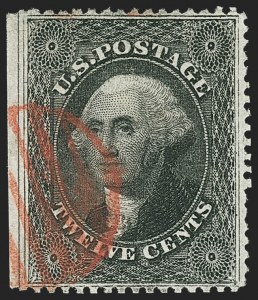Sale 1150, Lot 622, 10c-90c 1857-60 Issue (Scott 31-39)