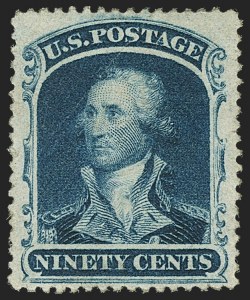 Sale 1150, Lot 629, 10c-90c 1857-60 Issue (Scott 31-39)