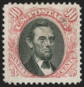 Sale Number 1150, Lot Number 739, 30c-90c 1869 Pictorial Issue and 30c Invert (Scott 121-122)