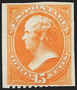 Sale 1150, Lot 801, 1875 Continental Bank Note Co. Hard Paper Special Printing (Scott 167-177, 180)