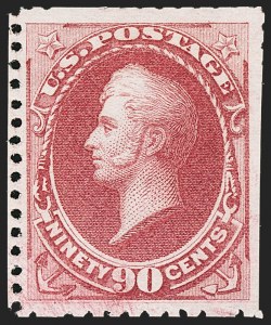 Sale 1150, Lot 804, 1875 Continental Bank Note Co. Hard Paper Special Printing (Scott 167-177, 180)