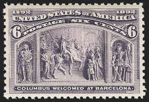 Sale Number 1150, Lot Number 836, 1893 Columbian Issue (Scott 230-245)