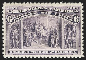 Sale 1150, Lot 837, 1893 Columbian Issue (Scott 230-245)