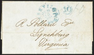 Sale 1155, Lot 3001, Confederate States, Handstamped Paid thru Postmasters Provisionals