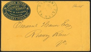 Sale 1155, Lot 3002, Confederate States, Handstamped Paid thru Postmasters Provisionals