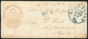Sale 1155, Lot 3003, Confederate States, Handstamped Paid thru Postmasters Provisionals