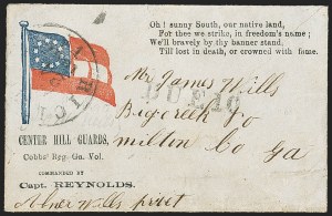 Sale 1155, Lot 3008, Confederate States, Handstamped Paid thru Postmasters Provisionals