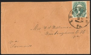 Sale 1155, Lot 3044, Confederate States, General Issues on-Cover