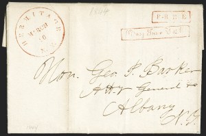 Sale 1155, Lot 3084, Stampless Covers by State