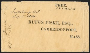 Sale 1155, Lot 3085, Stampless Covers by State