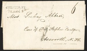 Sale 1155, Lot 3091, Stampless Covers by State