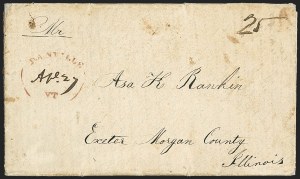 Sale 1155, Lot 3092, Stampless Covers by State