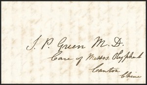 Sale 1155, Lot 3121A, China Mails, Outbound, Stampless and Stamped