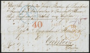 Sale 1155, Lot 3124, China Mails, Outbound, Stampless and Stamped