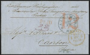 Sale 1155, Lot 3127, China Mails, Outbound, Stampless and Stamped
