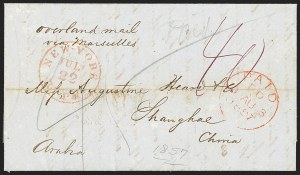 Sale 1155, Lot 3129, China Mails, Outbound, Stampless and Stamped
