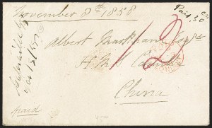 Sale 1155, Lot 3132, China Mails, Outbound, Stampless and Stamped