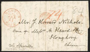 Sale 1155, Lot 3133, China Mails, Outbound, Stampless and Stamped