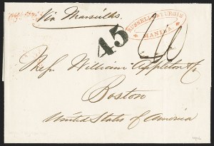 Sale 1155, Lot 3142, China Mails, Outbound, Stampless and Stamped
