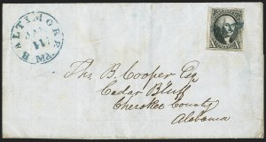 Sale 1155, Lot 3169, 1847 Issue