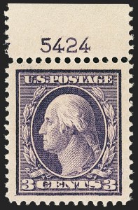 Sale Number 1156, Lot Number 3541, 1910-13 Washington-Franklin Issue (Scott 374-396)