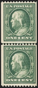 Sale 1156, Lot 3554, 1910-13 Washington-Franklin Issue (Scott 374-396)