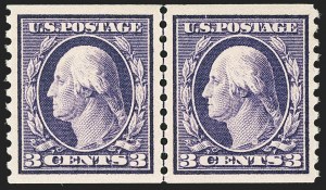 Sale Number 1156, Lot Number 3631, 1913-15 Washington-Franklin Issues, cont. (Scott 441-461)