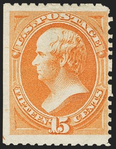Sale 1159, Lot 174, 1875 Continental Bank Note Co. Hard Paper Special Printing (Scott 167-177, 180)