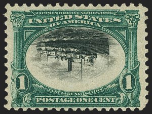 Sale 1159, Lot 213, 1901 Pan-American Issue Inverts (Scott 294a-295a)