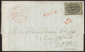 Sale 1159, Lot 23, Postmasters Provisionals