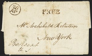 Sale 1159, Lot 3, Autographs and Free Franks