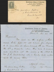 Sale 1159, Lot 305, The Civil War and Confederate States